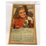 1947 Coca-Cola Calendar Featuring Illustrated Monthly Pages, 13×22 Inches
