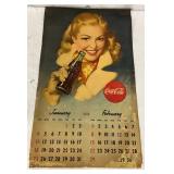 1948 Coca-Cola Calendar Featuring Monthly Illustrations, 13×22 Inches