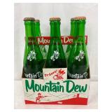 Mountain Dew Six-Pack with Empty Bottles and Original Cardboard Carrier