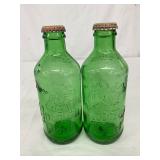 Green Embossed Mountain Dew ‘Willie’ 10-Ounce Bottles with Caps