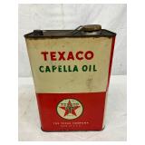 Texaco Capella Oil 1-Gallon Metal Can