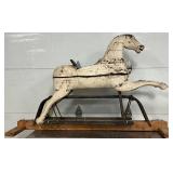 Carved Wooden Rocking Horse