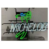 Michelob Neon Sign with Golfer Design
