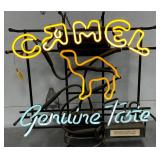 Camel Neon Sign with ‘Genuine Taste’ Logo