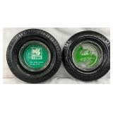 Kelly Tires Ashtrays, 6-Inch Diameter