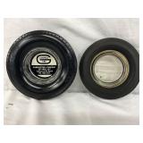 Tire Ashtrays: US Royal and General Tire, 6 to 6 1/2 Inches