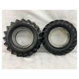 Tire Ashtrays: Firestone and Goodyear, 6 Inches