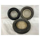 Three Astra Tires with Glass Inserts, Including US Royal Master