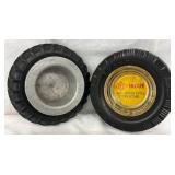 6-Inch Tire Ashtrays by H. Sehmedtmann and Inoue