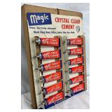 Cardboard Magic Crystal Clear Cement Easel Display With Product and Original Box