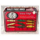 Truesharp Cardboard Display with Pocket Knives, 10 1/2 x 8 Inches