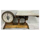 Enterprise Scale Works Brass Platform Scale, Serial No. 1859