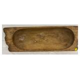 Early Wooden Dough Bowl, 36×5 Inches