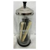 Barbicide Comb Disinfectant Glass Jar, 10 1/2″ Height