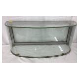Columbus Glass Showcase with Curved Front Display, 26×11