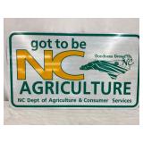 Metal NC Agriculture Sign, 24×14, ‘Got To Be NC Agriculture’ Design
