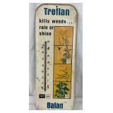 Metal Treflan Weed Killer Advertising Thermometer, 6×16 Inches