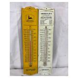 Metal Wall Thermometers: John Deere and Plantation Pipe Line Co.