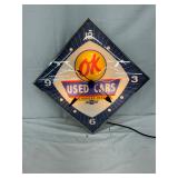 Contemporary Chevrolet OK Used Cars 21-Inch Illuminated Clock