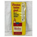 Metal Winston Cigarettes Advertising Thermometer, 6×13.5 Inches