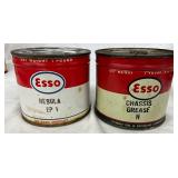 Esso 1-Pound Grease Cans: Nebula EP 1 and Chassis Grease H
