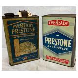 Eveready Prestone 1-Gallon Anti-Freeze Cans