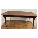 Primitive Pine Table, 65 1/2 Inches Long