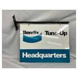 Double-Sided Metal Bendix Tune-Up Hanging Sign with Mounting Flange, 28×22