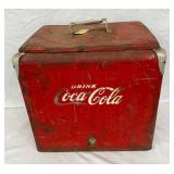 Early Coca-Cola  Cooler with Handle, 17 1/2 x 16 1/2