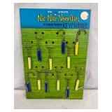 Nic Nac Novelties Pocket Knife Keychain Display Board 7 1/2x 11