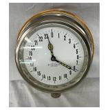 Soviet-Era 24-Hour Wall Clock by 2nd Moscow Watch Factory