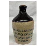 Wallace & Gregory Bros. Stoneware Jug, 2 x 3 1/2 Inches