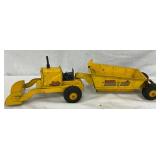 Lumar Metal Toy Earthmover, Approximately 22 1/2 x 5 Inches
