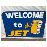 Rectangular ‘Welcome to JET’ Thick Plastic Sign, 42″ x 30″