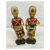 9-Inch Tin Lithograph Wind-Up Drummer Toys