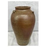 Early Southern Pottery with Brown Glaze and Lugs, 5 1/2” x 10”