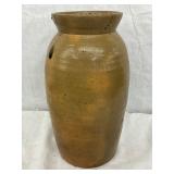 Stoneware Jar with Lid, 6” x 11”