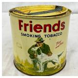Friends Smoking Tobacco Tin with Original Tax Stamp