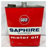 Gulf Saphire Supreme Motor Oil 2-Gallon Metal Can