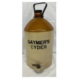 18-Inch Tall Gaymer’s Cyder Ceramic Beverage Dispenser with Spigot