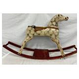 42” x 24” Painted Wooden Rocking Horse