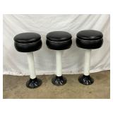 Three Retro-Style Counter Stools