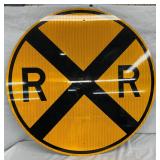 36in. Reflective Railroad Crossing Sign