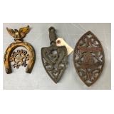 Three Cast Iron Trivets