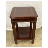 Mahogany Side Table with Drawer 