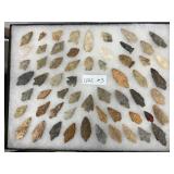 Early Collection of Randolph in Guilford County Arrowheads Case #3 