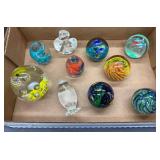 Glass Art Paperweights and Sculptures, Including Animal Forms