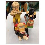 Vintage Mechanical Toy Animals with Key-Wind Mechanisms