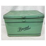 Green Metal Bread Box