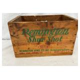 Remington Shur Shot Wooden Ammunition Crate, 14 1/2 x 9 in